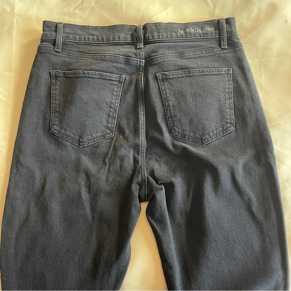 Favorite Daughter- Valentina Tower High Rise Cigarette Jeans Black Boulder 32 - Picture 8 of 11